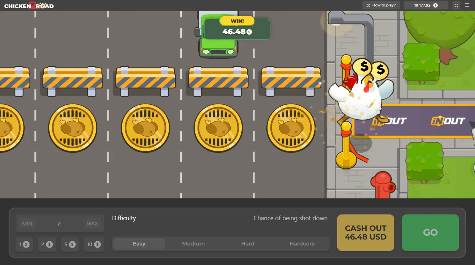 Chicken Road 2.0 – snímek obrazovky 1